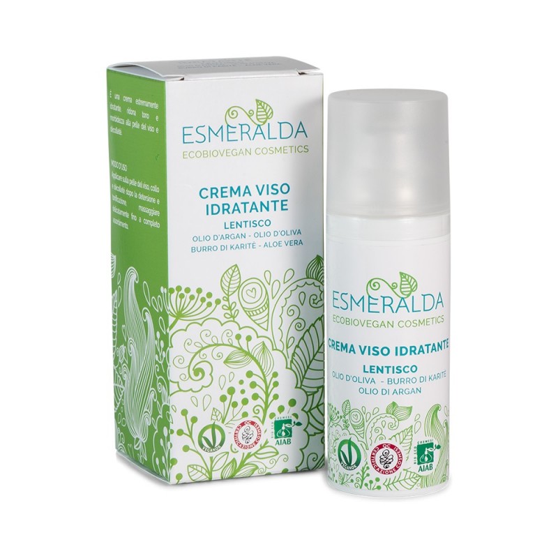 crema viso idratante lentisco esmeralda cosmetics